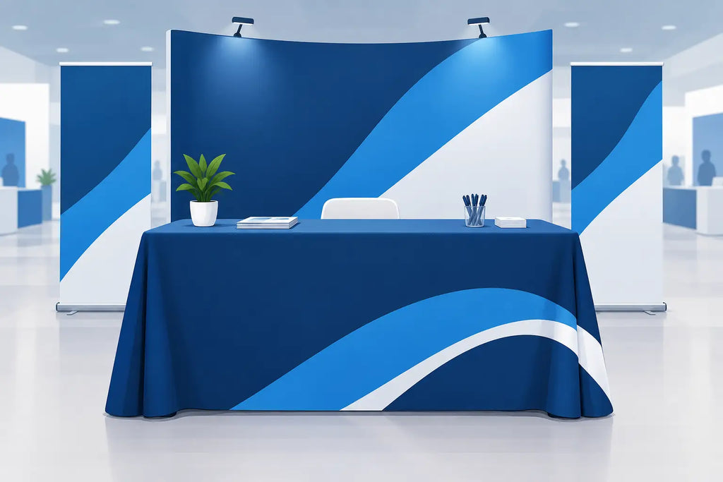 Trade Show Table Cover Example That Gets Noticed