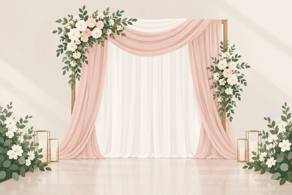 Wedding Backdrop Drapes That Photograph Beautifully