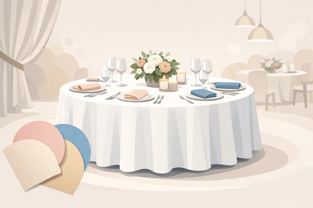 Round Banquet Table Linens That Fit Right