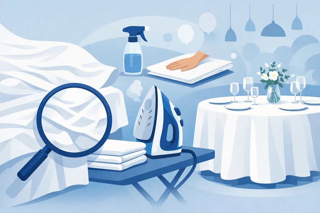 How to Prevent Tablecloth Wrinkles Before Events