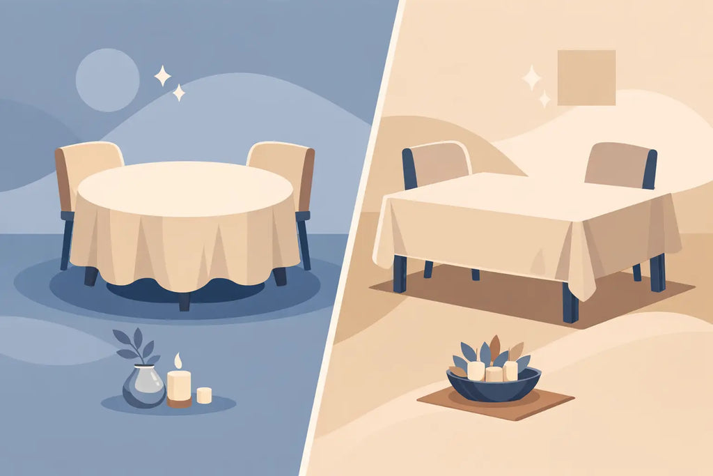 Round or Rectangular Tablecloth? Pick Right