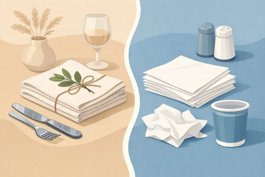 Linen Napkins Versus Paper Napkins Compared
