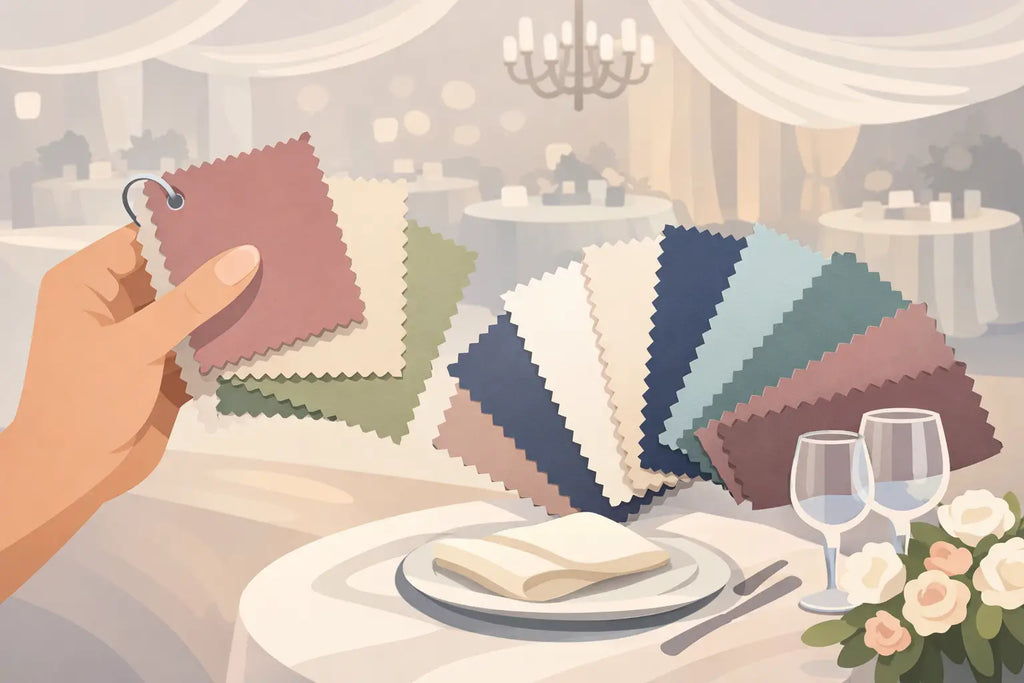 Fabric Swatch Selection for Event Linens