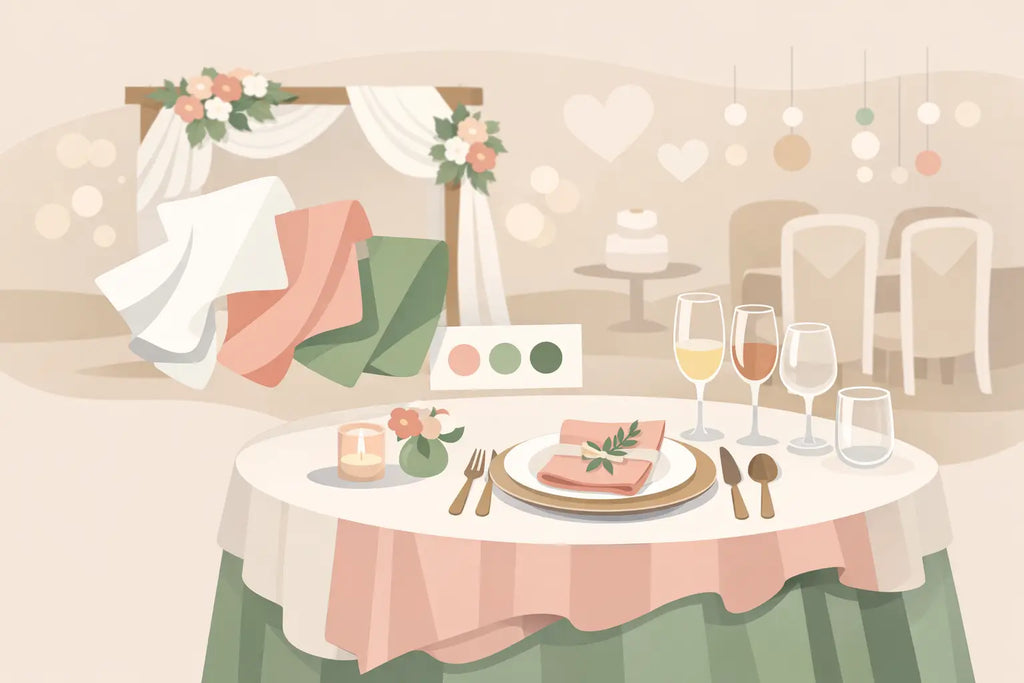 How to Match Wedding Linens That Look Right
