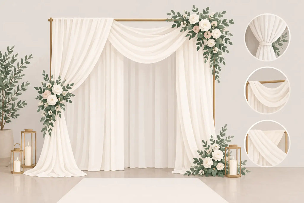 How to Drape Wedding Backdrops That Look Custom