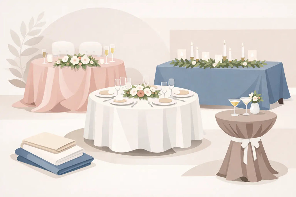 Wedding Reception Linen Guide for Every Table