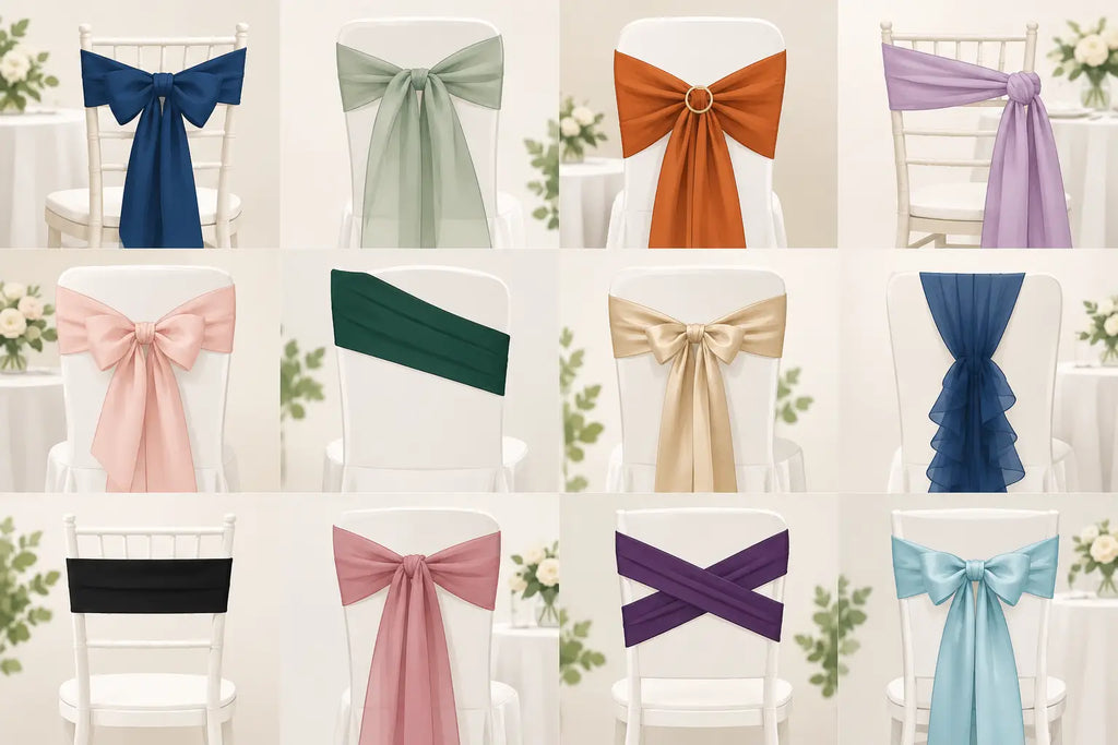 12 Chair Sash Ideas for Polished Event Seating