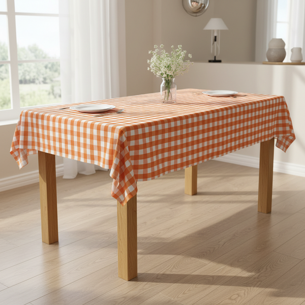 Checkered Rectangular Tablecloth 60 by 84-Inch