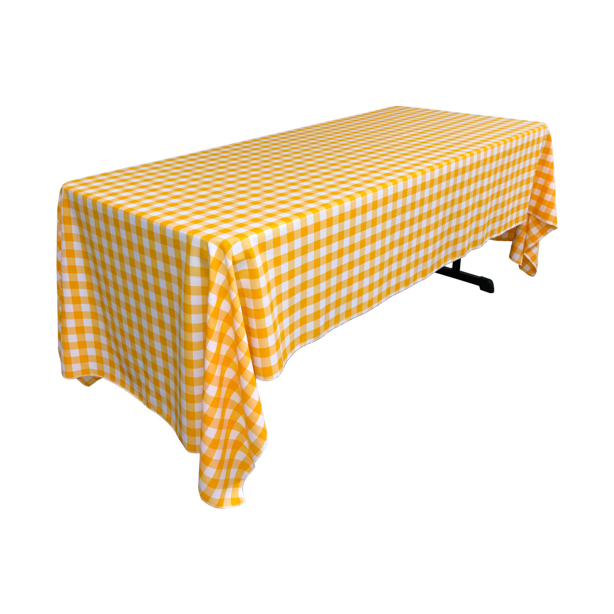 Checkered Rectangular Tablecloth 60 by 120-Inch