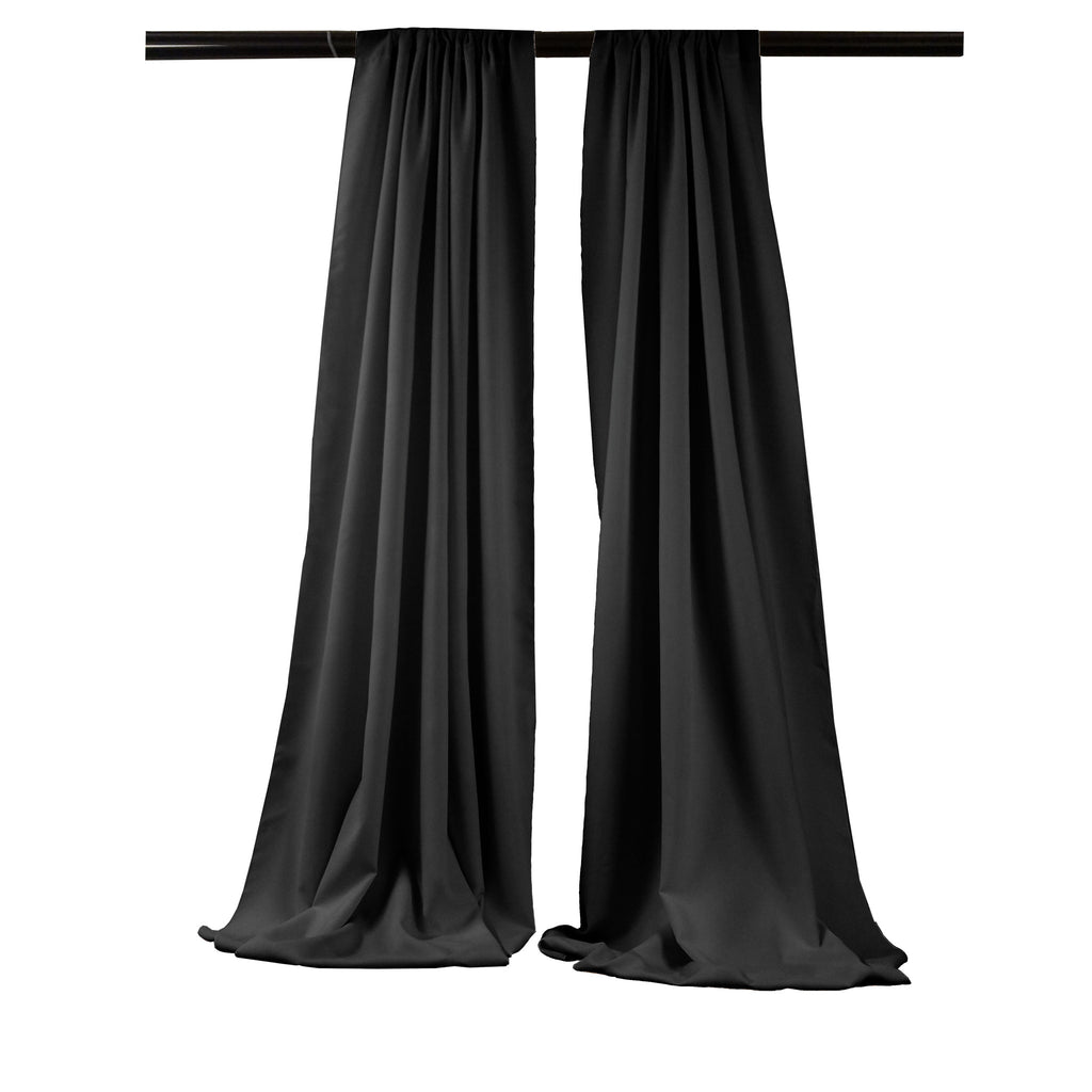 Polyester Poplin 8 Foot High by 58 Inch Wide Drape/Backdrop, Pack-2 - LA Linen