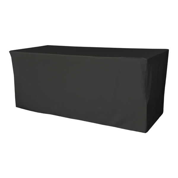 Polyester Poplin Fitted Tablecloth 96" x 30" x 30" High - LA Linen
