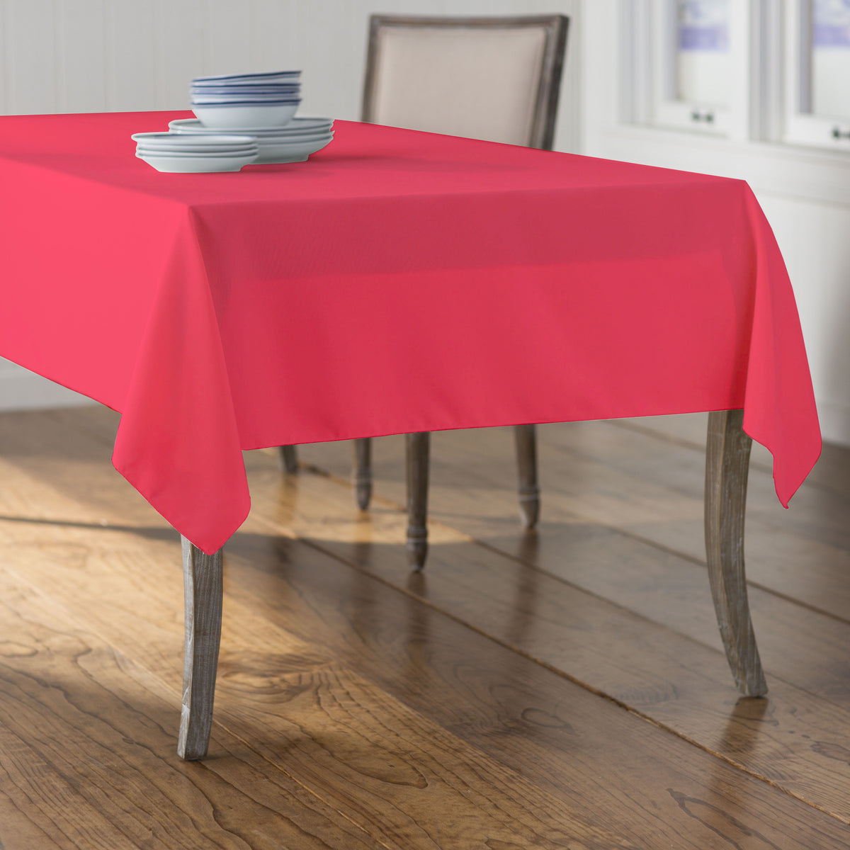 Polyester Poplin Rectangular Tablecloth Olive. Choose Size Below