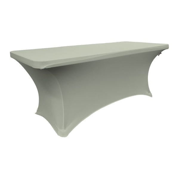 8 Foot Rectangular Stretch Spandex Tablecloth - LA Linen