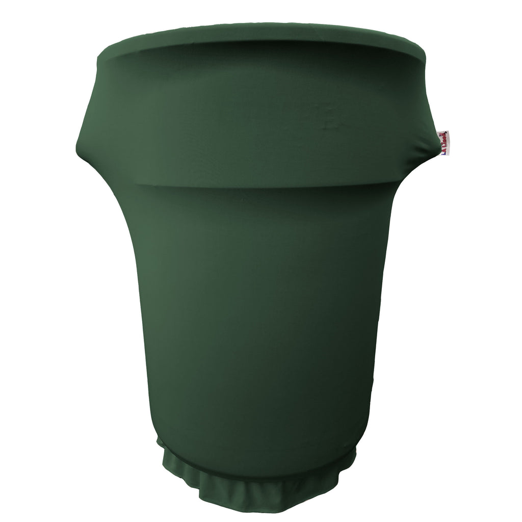 Spandex Cover fitted for 55 Gallon Trash can on wheels - LA Linen
