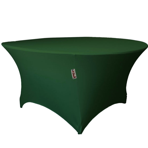 60" Round, 30" High, Stretch Spandex Tablecloth - LA Linen