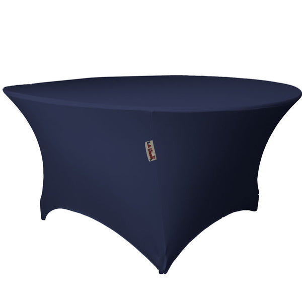 48 " Round, 30" High, Stretch Spandex Tablecloth - LA Linen