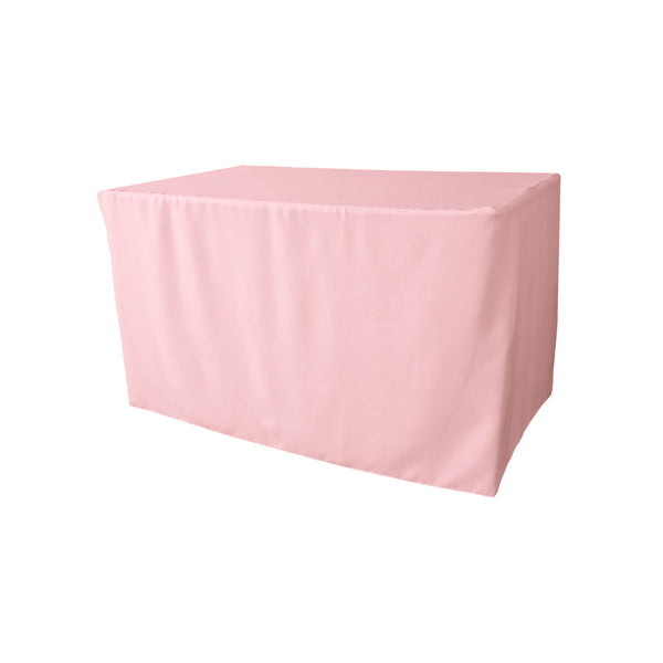 Polyester Poplin Fitted Tablecloth 48" x 30" x 30" High - LA Linen