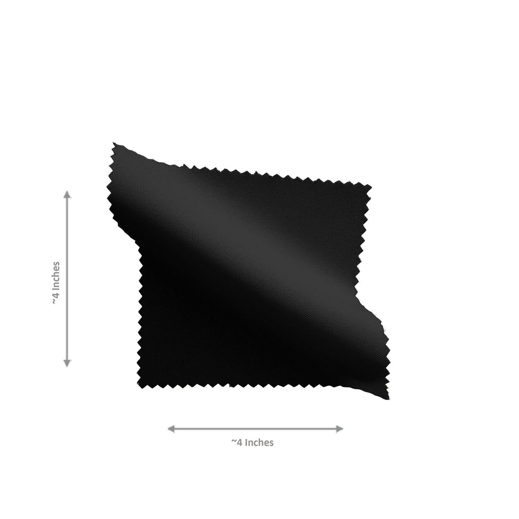 LA Linen Polyester Poplin Fabric Sample 4x4 in Black