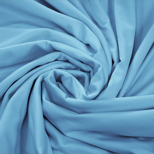 LA Linen Spandex Fabric Sample 4x4 in Blue Light